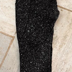 lululemon athletica white and light blue Speckled Leggings